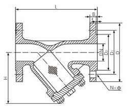 Y型過濾器原理圖